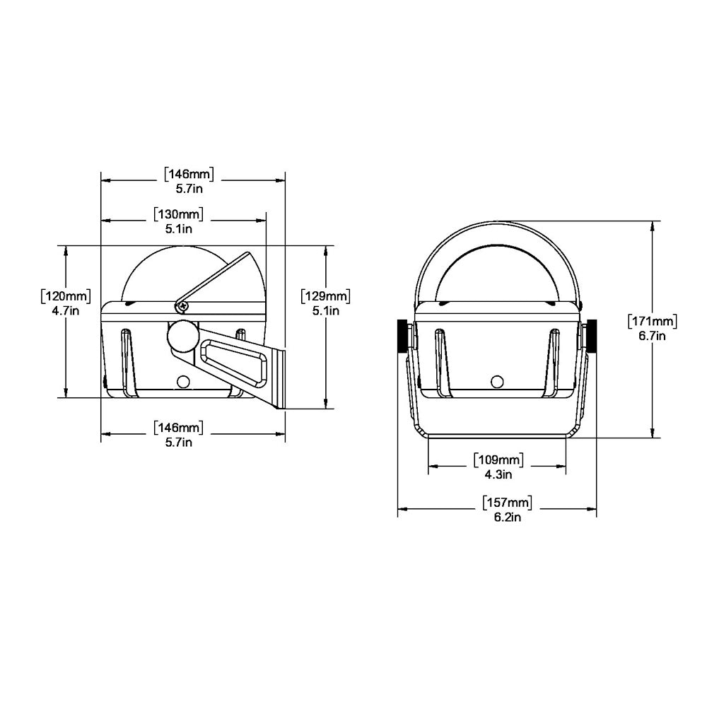 Ritchie - Direct Helmsman Compass - Bracket Mount, Black — Quality Boat Parts
