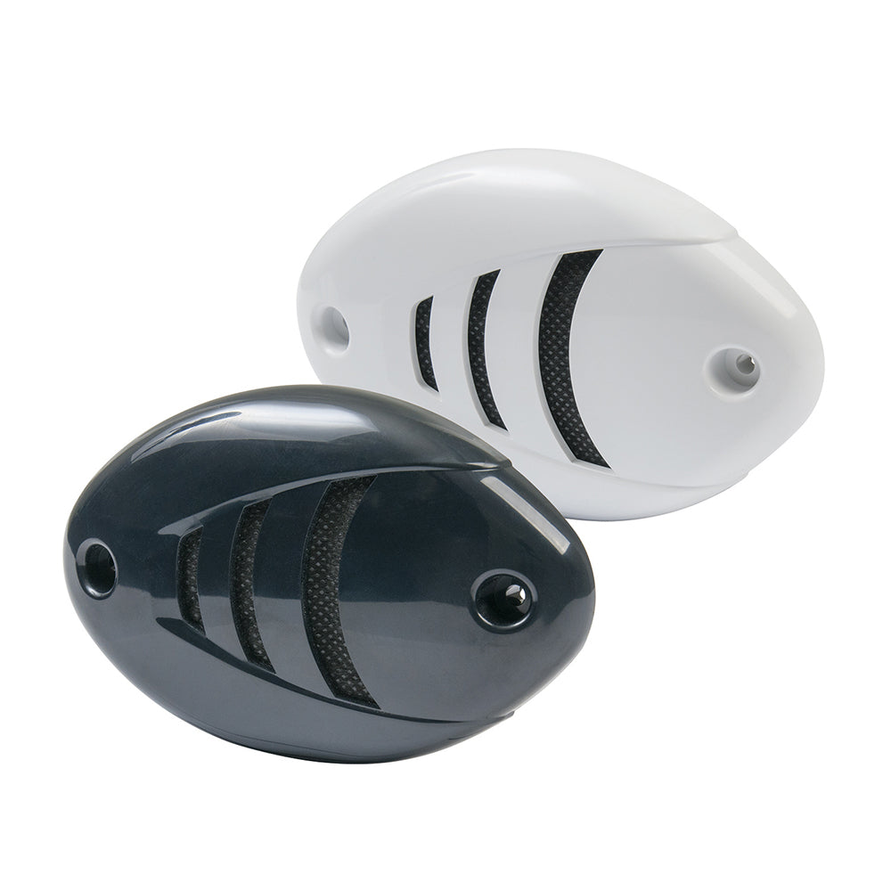 Marinco - Drop-In Low Profile Horn - Black/White Grills, 12V — Quality Boat Parts