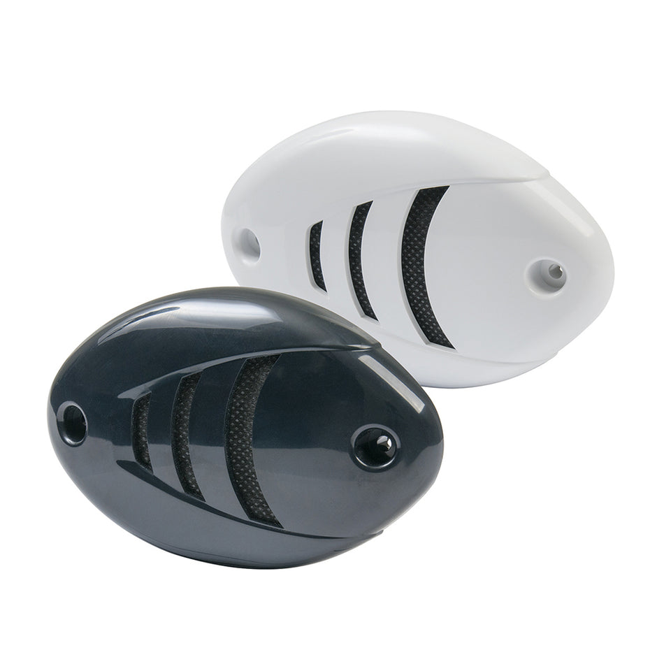 Marinco - Drop-In Low Profile Horn - Black/White Grills, 12V — Quality Boat Parts
