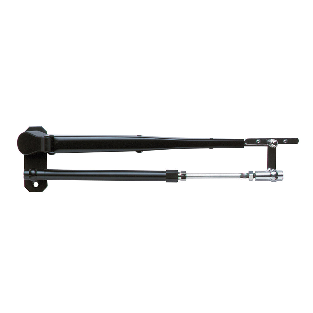 Marinco - Wiper Arm Deluxe Black Stainless Steel Pantographic - 12"-17" Adjustable — Quality Boat Parts
