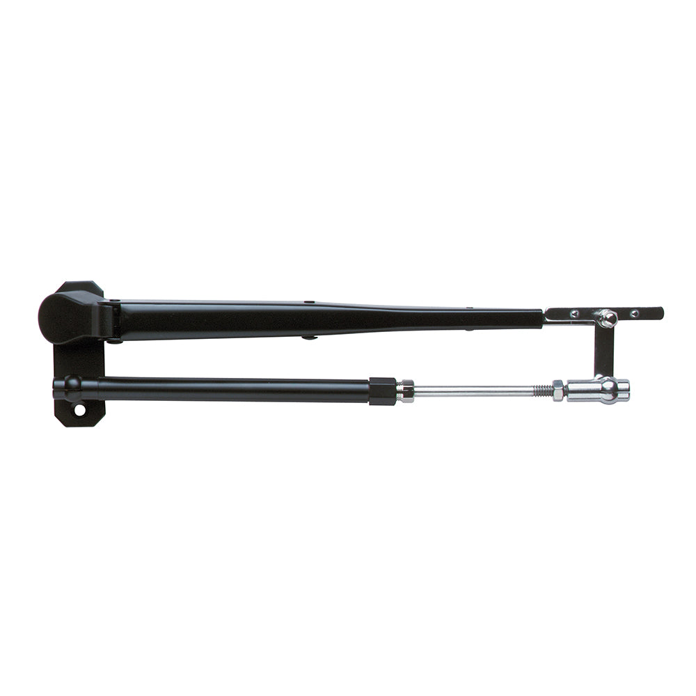 Marinco - Wiper Arm Deluxe Black Stainless Steel Pantographic - 17"-22" Adjustable — Quality Boat Parts