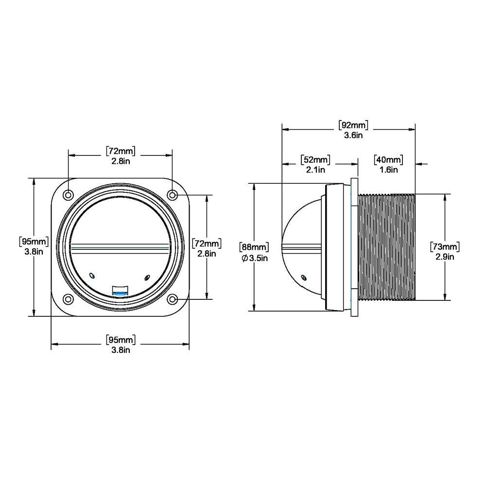 Ritchie - Explorer Compass - Bulkhead Mount — Quality Boat Parts