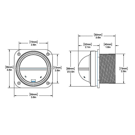 Ritchie - Explorer Compass - Bulkhead Mount — Quality Boat Parts