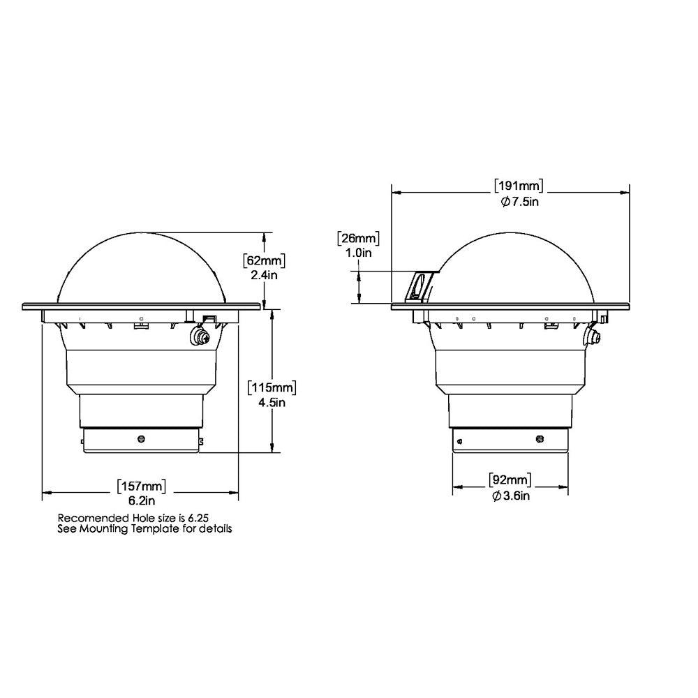 Ritchie - SuperSport Compass - Flush Mount, 5" — Quality Boat Parts