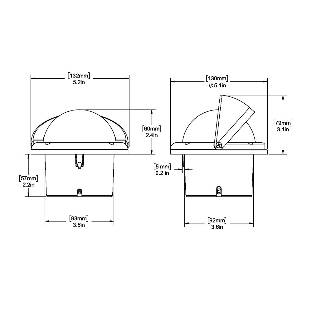 Ritchie - SuperSport Compass - Flush Mount, 3.3/4" — Quality Boat Parts