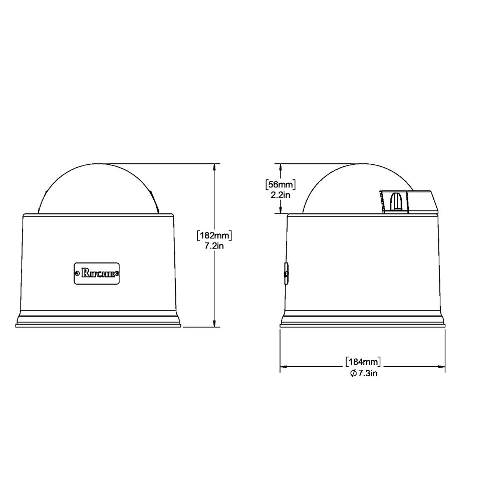 Ritchie - GlobeMaster Compass - Pedestal Mount, 5 Degree Card, 12V — Quality Boat Parts