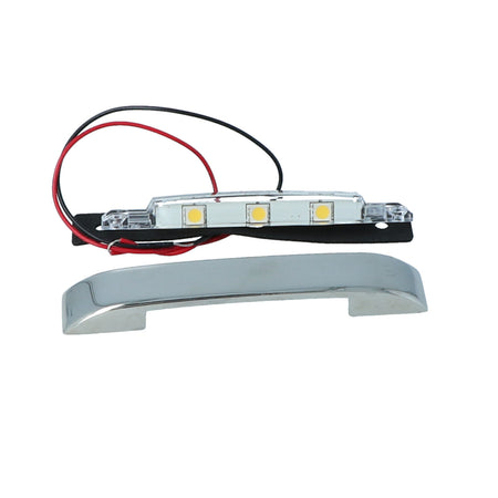 Mega LED - Thalia LED Courtesy Light - Stainless Steel, 12-28V DC, 1W, Warm White, IP67 — Quality Boat Parts