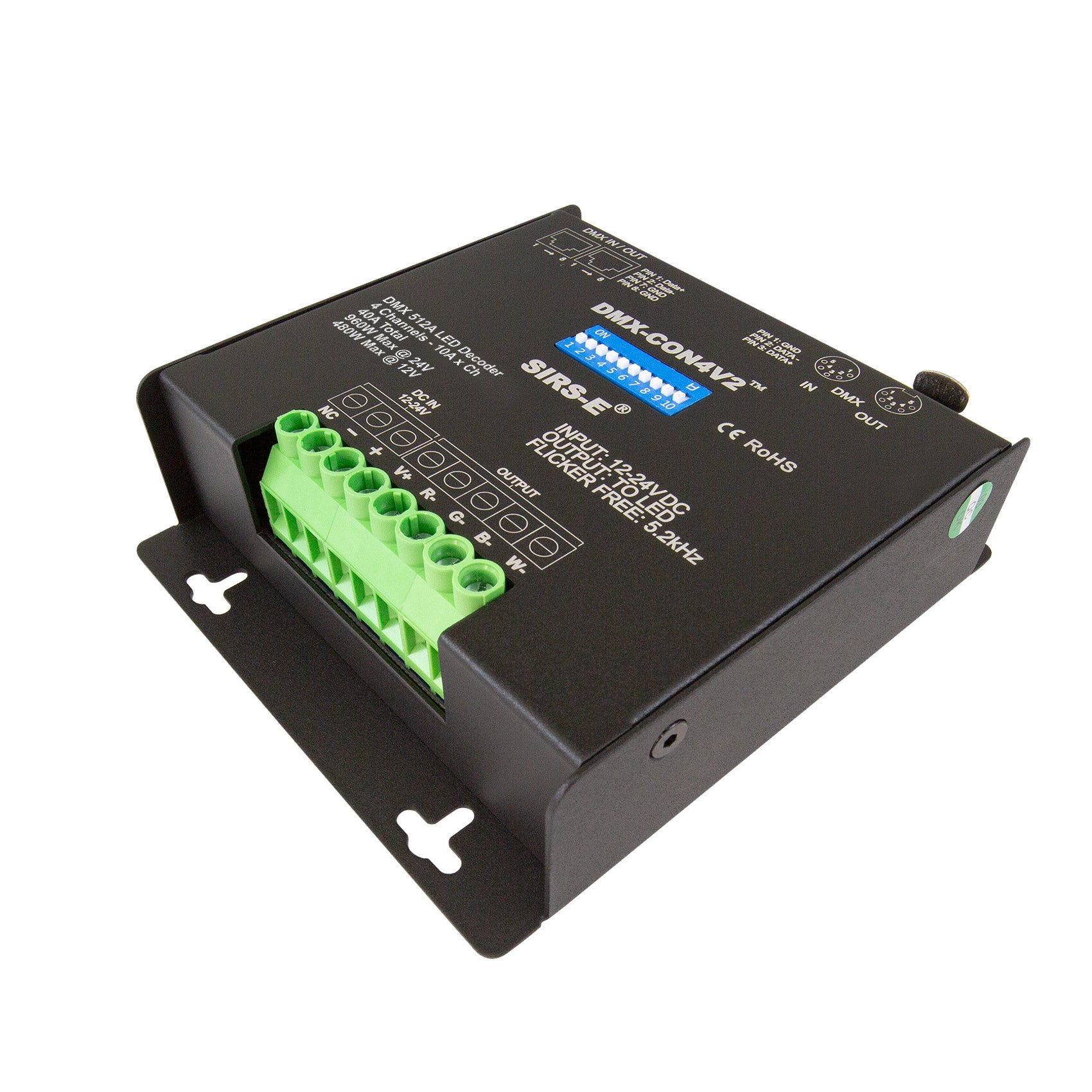 SIRS-E DMX-CON4V2 4-Channel LED DMX Decoder & RGBW Controller — Quality Boat Parts