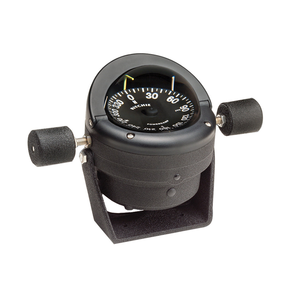 Ritchie - Helmsman Steel Boat Compass - Bracket Mount, Black — Quality Boat Parts