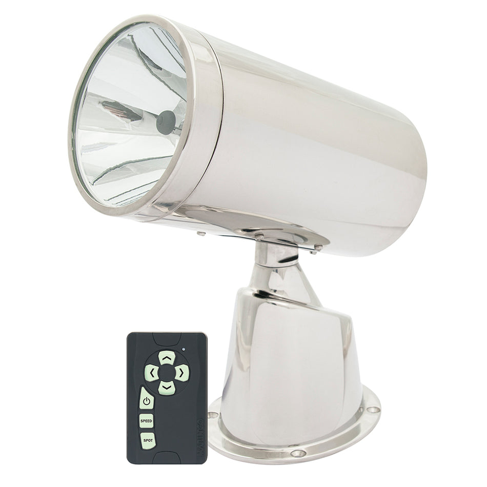 Marinco - Wireless Stainless Steel Spotlight/Floodlight - With Remote — Quality Boat Parts