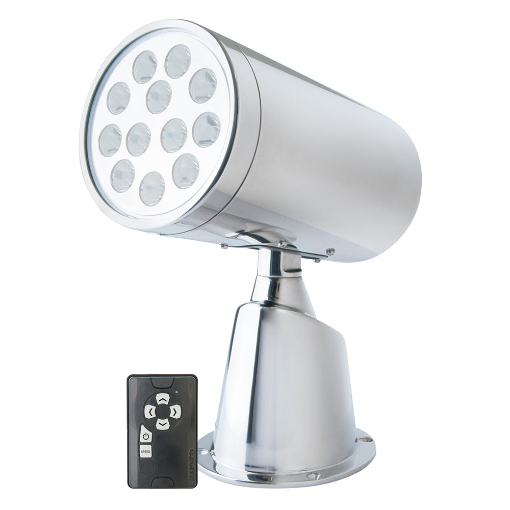 Marinco - Wireless LED Stainless Steel Spotlight - With Remote — Quality Boat Parts