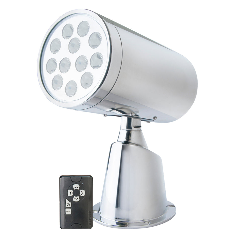 Marinco - Wireless LED Stainless Steel Spotlight - With Remote — Quality Boat Parts