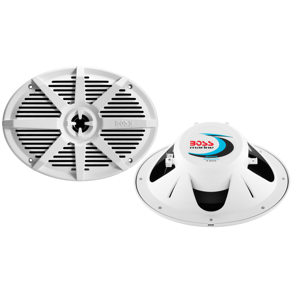 Boss Audio - 6" x 9" Speaker - White, 350W — Quality Boat Parts