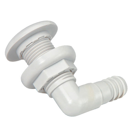 Johnson Pump - Thru-Hull Connector - 3/4" - 90° - White — Quality Boat Parts