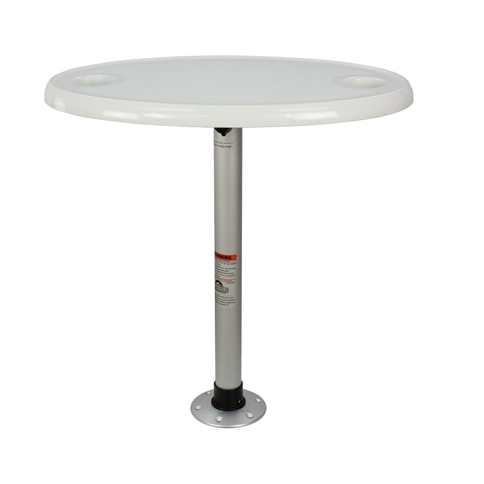 Springfield Marine - Thread-Lock Electrified Oval Table Package - With LED Lights & USB Ports — Quality Boat Parts