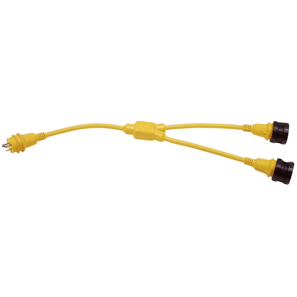 Marinco - Y-Adapter - 2-30A Locking to 30A Locking — Quality Boat Parts