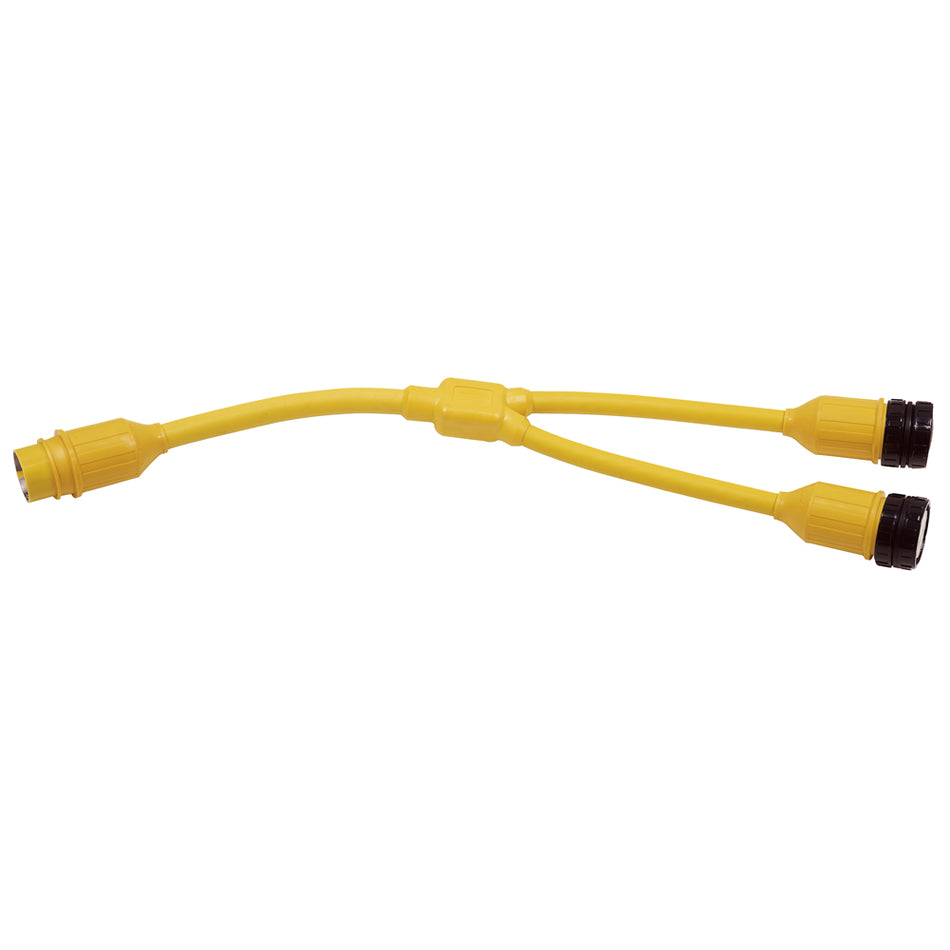 Marinco - Y-Adapter - 2-30A, 125V, Locking to 50A, 125/250V Locking — Quality Boat Parts