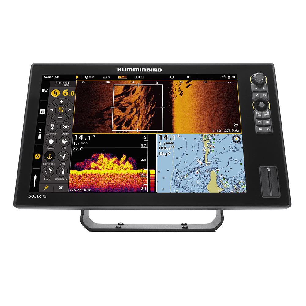 Humminbird - SOLIX 15 CHIRP MEGA SI+ G3 Fish Finder Display — Quality Boat Parts