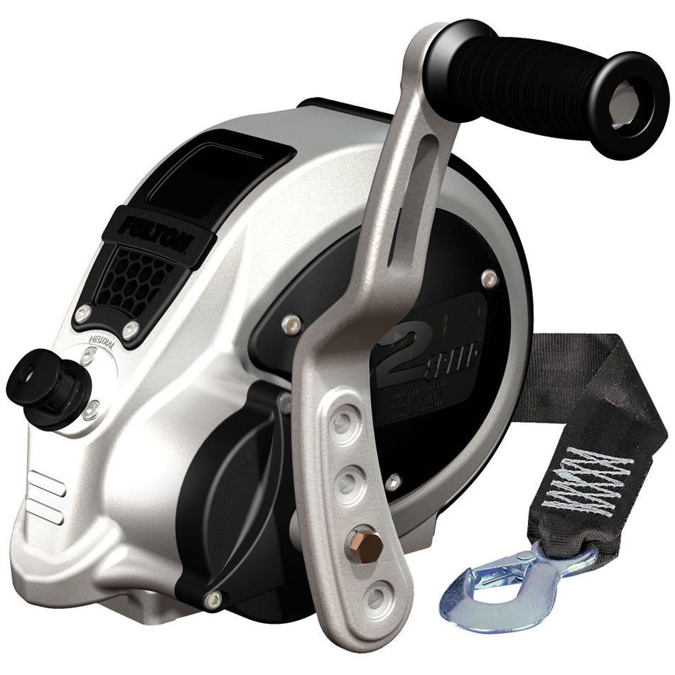 Fulton - F2 Trailer Winch - 3,200 lbs. 2-Speed, With Strap — Quality Boat Parts