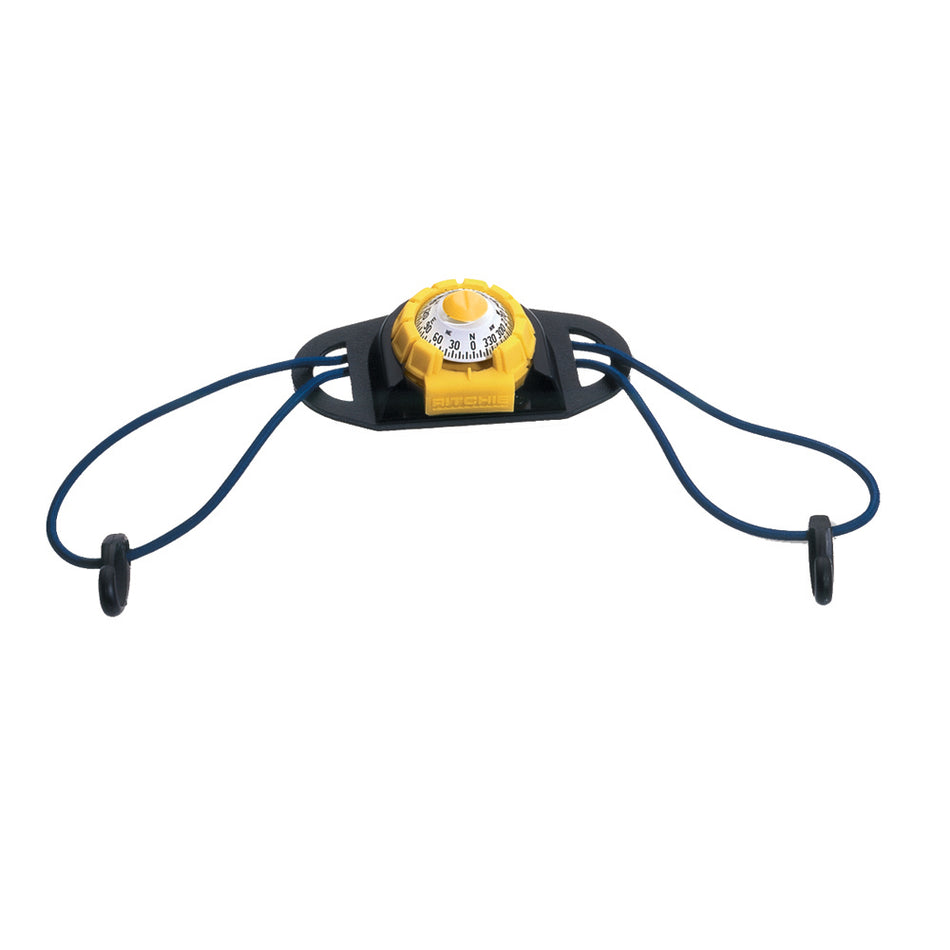 Ritchie - SportAbout Compass - With Kayak Tie-Down Holder, Yellow/Black — Quality Boat Parts