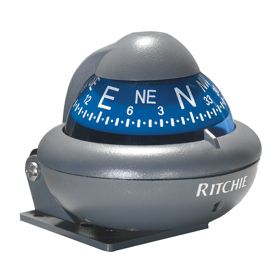 Ritchie - RitchieSport Automotive Compass - Bracket Mount, Gray — Quality Boat Parts