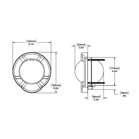 Ritchie - SuperSport Compass - Dash Mount, Black — Quality Boat Parts