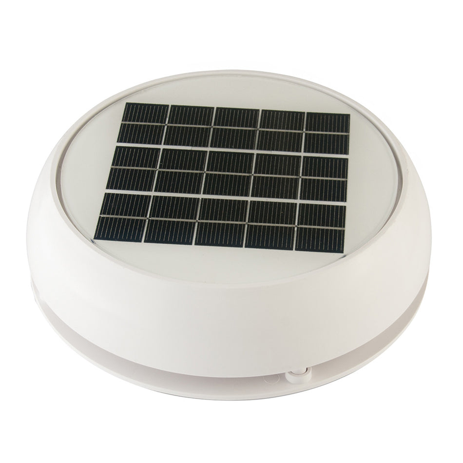 Marinco - 4" Solar Vent - White, Day/Night — Quality Boat Parts
