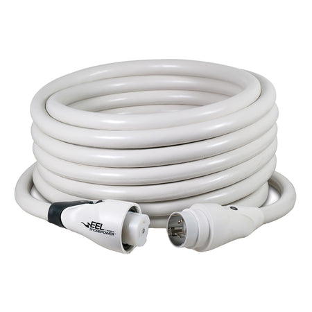 Marinco - Power Cordset - 125/250V - 50", 50A, White — Quality Boat Parts