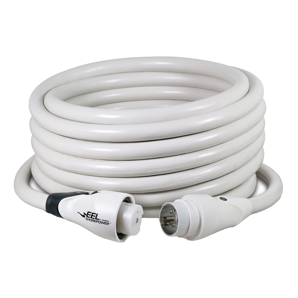 Marinco - Power Cordset - 125/250V - 50", 50A, White — Quality Boat Parts