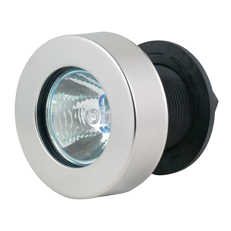 Marinco - Flush Mount Docking Lights - Flat Lens, Stainless Steel Frame — Quality Boat Parts