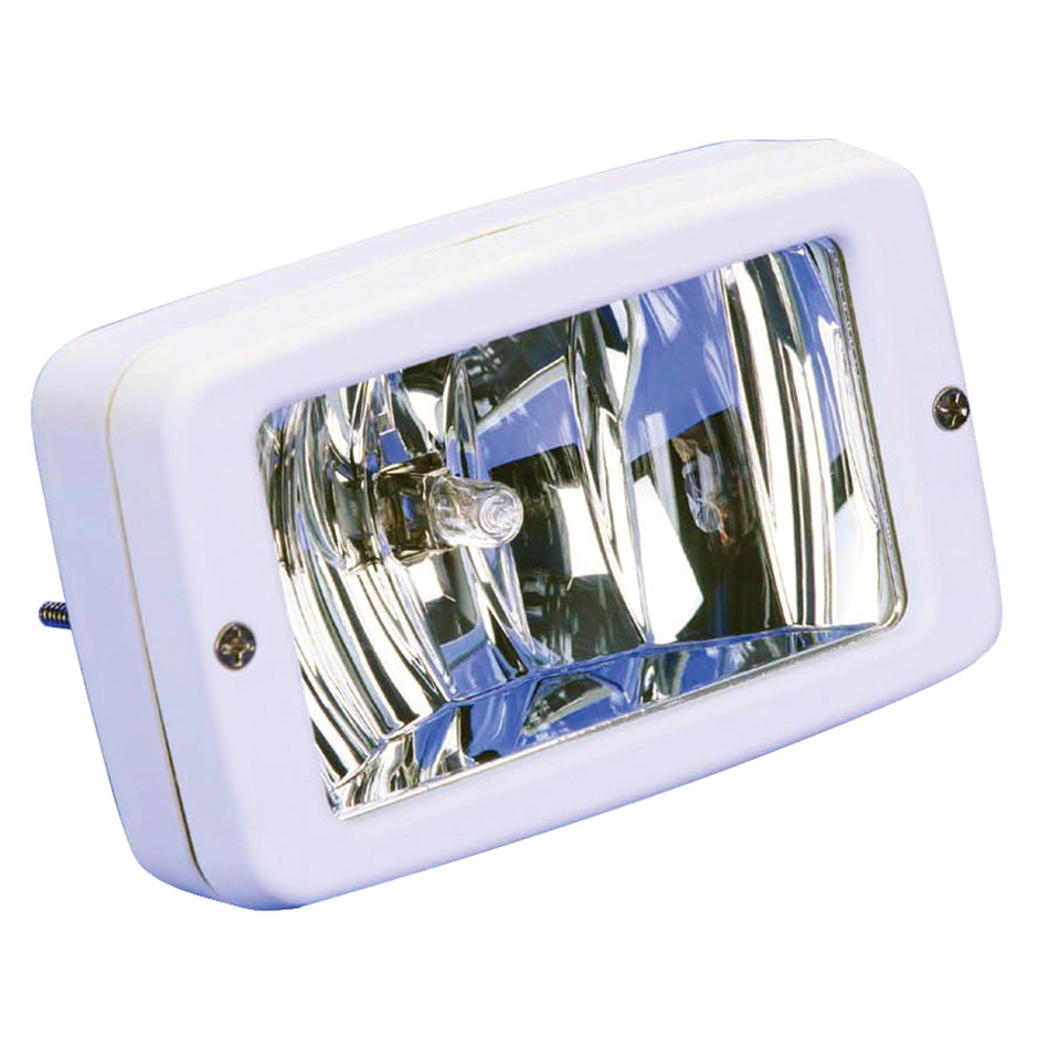 Marinco - Flush Mount Halogen Deck Lamp - 12V, 55W, White — Quality Boat Parts