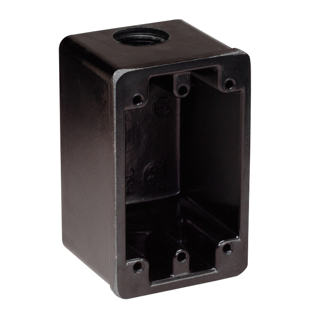Marinco - FS Housing Box - Black, For 15A, 20A, 30A Receptacles — Quality Boat Parts