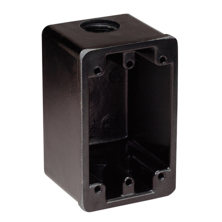Marinco - FS Housing Box - Black, For 15A, 20A, 30A Receptacles — Quality Boat Parts