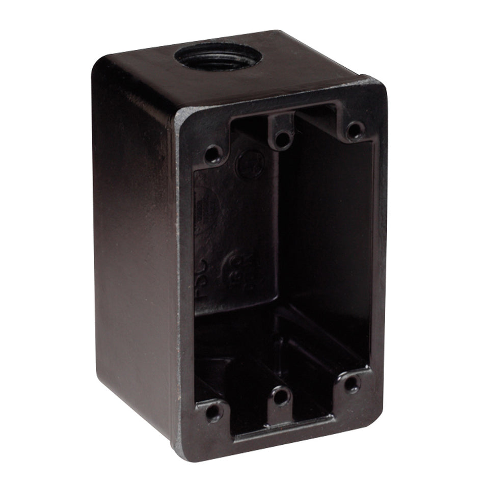 Marinco - FS Housing Box - Black, For 15A, 20A, 30A Receptacles — Quality Boat Parts