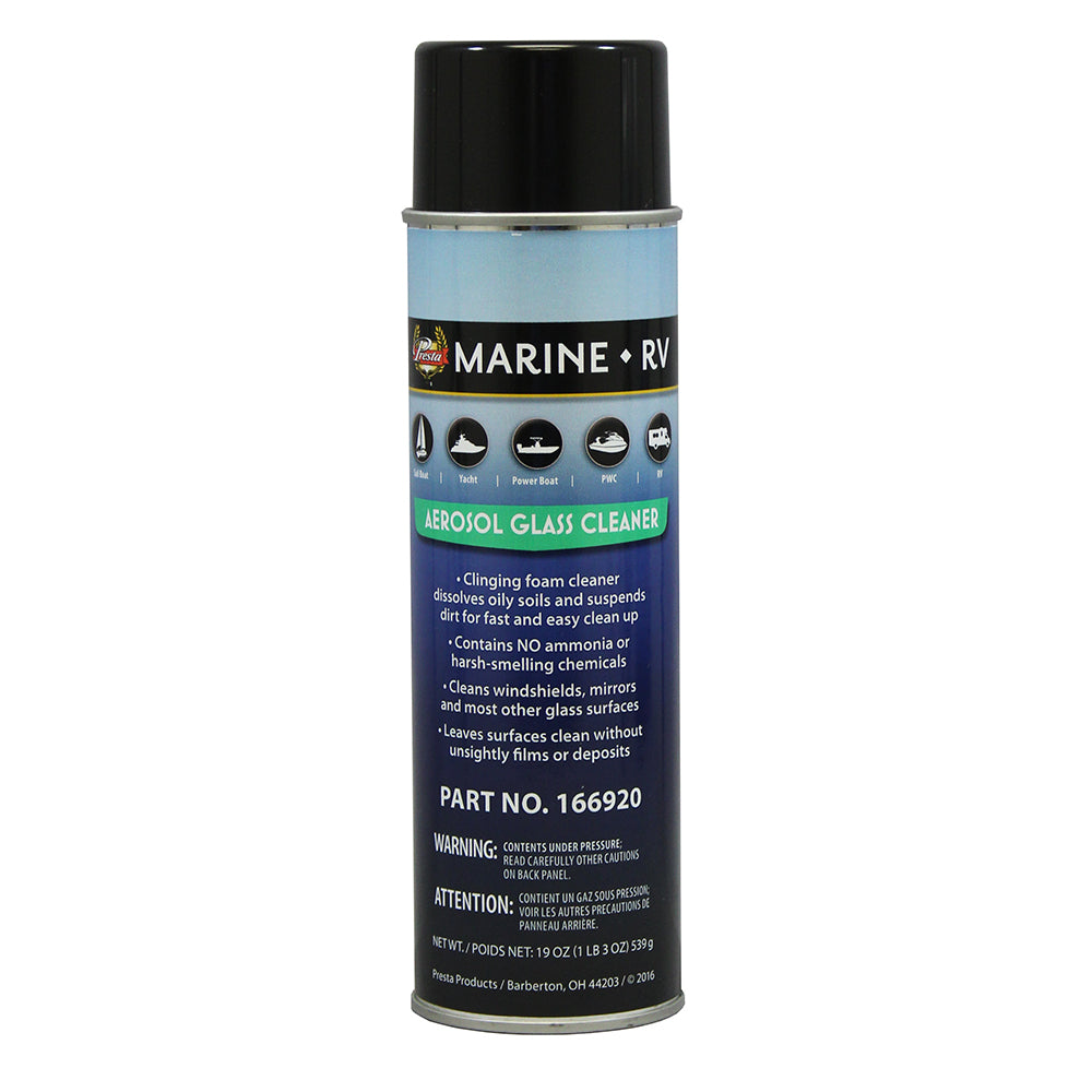 Presta - Marine Ammonia Free Aerosol Glass Cleaner - 19oz — Quality Boat Parts