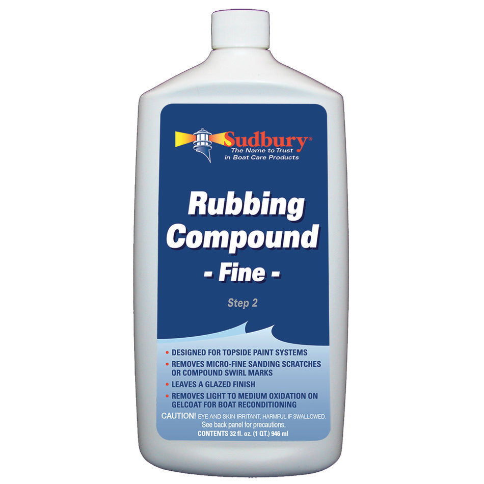 Sudbury - Rubbing Compound Coarse - 32oz Fluid — Quality Boat Parts