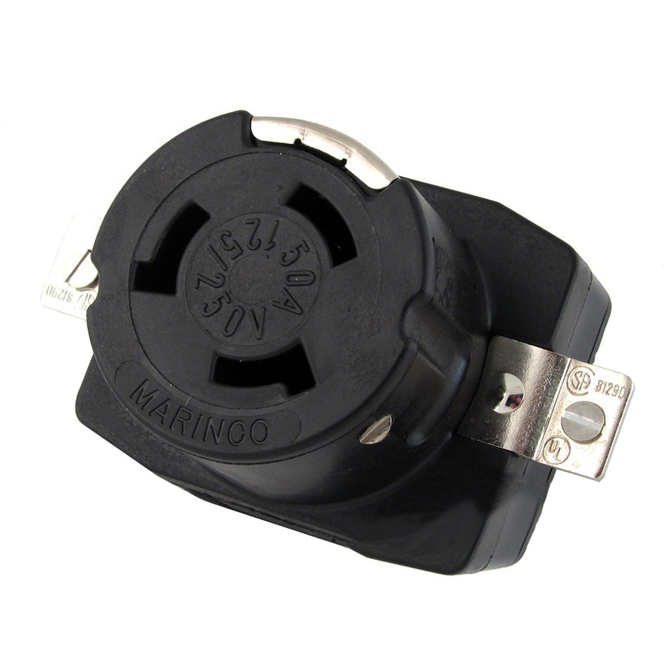 Marinco - Wire Dockside Receptacle - 125/250V, 50A — Quality Boat Parts
