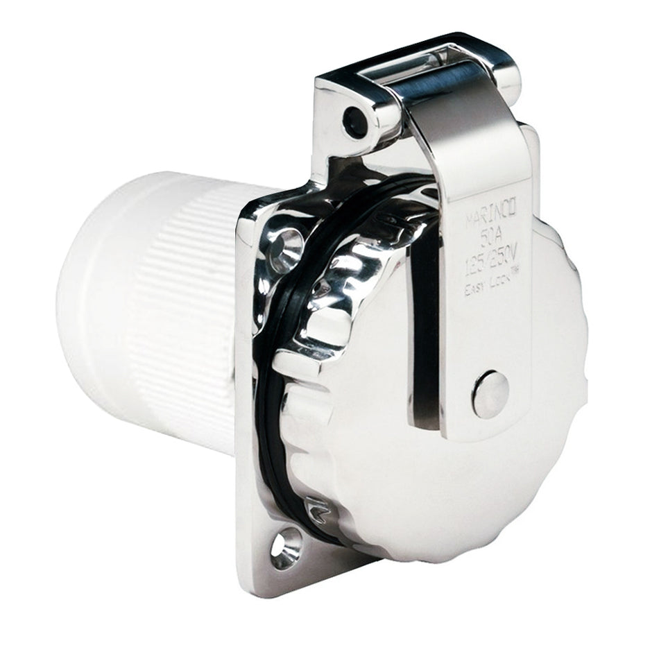 Marinco - Stainless Steel Connector Inlet - 50A, 125/250V — Quality Boat Parts