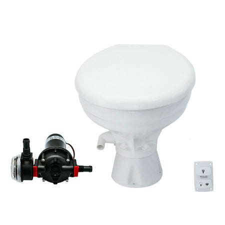 Johnson Pump - AquaT Toilet Silent Electric - 24V — Quality Boat Parts