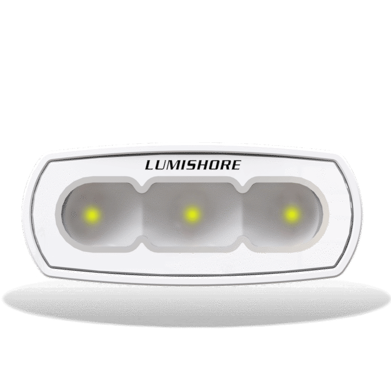 Lumishore - ECLIPSE Flood Light 4" - Flush Mount, Black, 10/31V, 5500K, 1500 Lumens — Quality Boat Parts