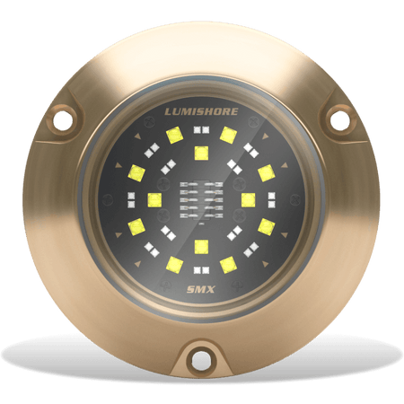 Lumishore - SUPRA SMX54 Underwater Light - Dual Color, 90° Beam Angle, Surface Mount — Quality Boat Parts