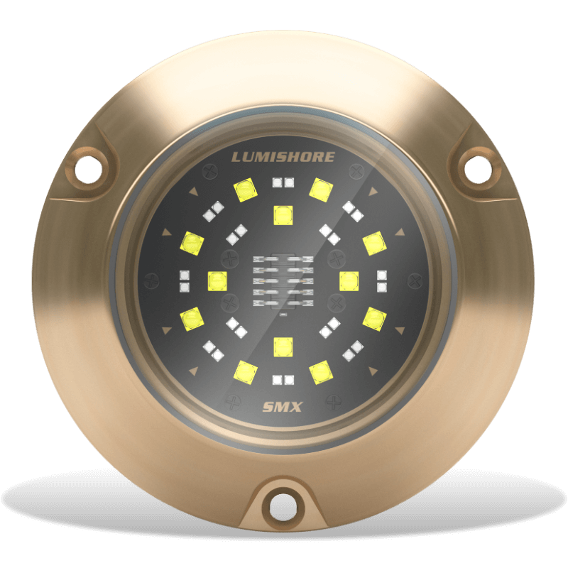 Lumishore - SUPRA SMX54 Underwater Light - Dual Color, 90° Beam Angle, Surface Mount — Quality Boat Parts
