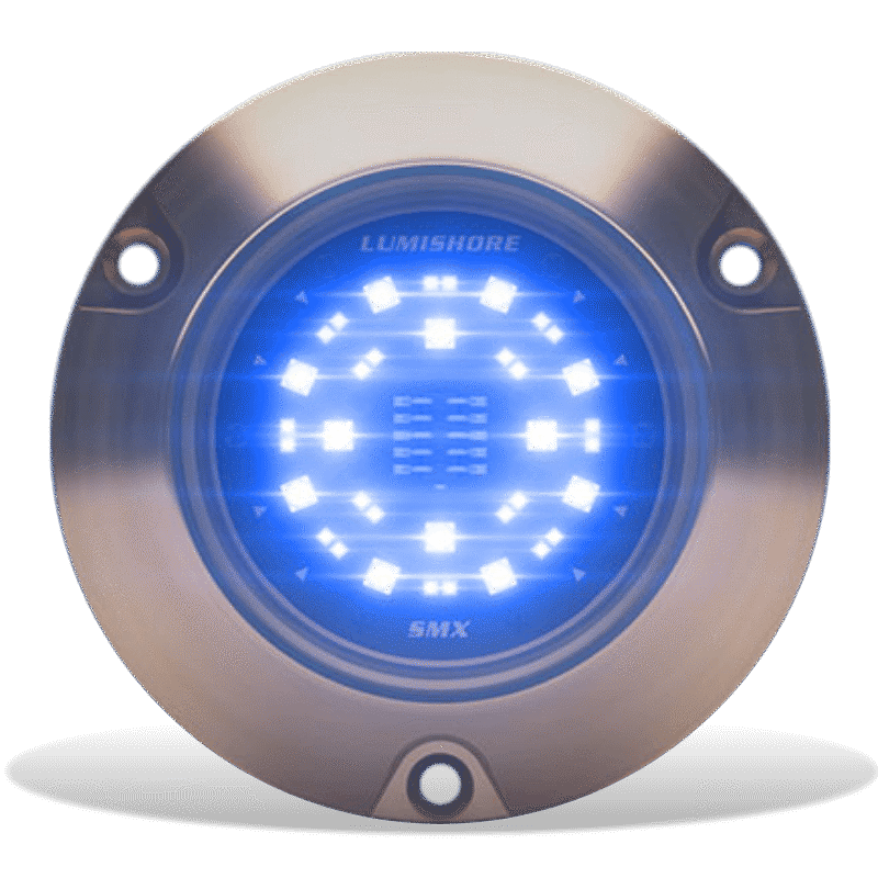 Lumishore - SUPRA SMX54 Underwater Light - Dual Color, 90° Beam Angle, Surface Mount — Quality Boat Parts