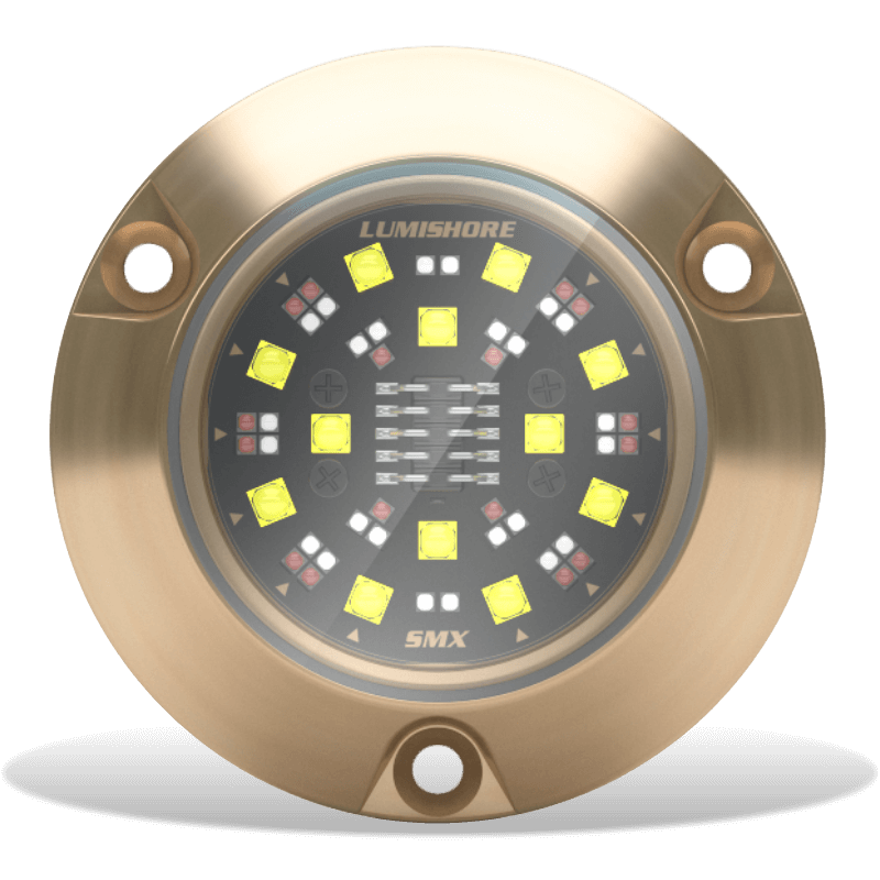 Lumishore - SMX94 EOS Full Color RGBW Underwater Light - 10/31V, 6000 Fixture Lumens 90° Beam — Quality Boat Parts