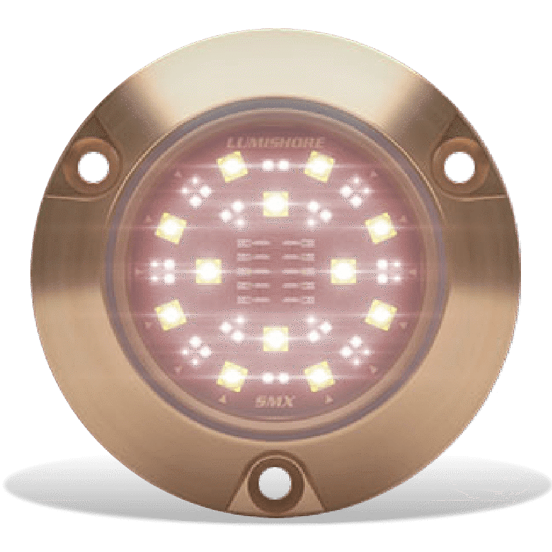 Lumishore - SMX94 EOS Full Color RGBW Underwater Light - 10/31V, 6000 Fixture Lumens 90° Beam — Quality Boat Parts