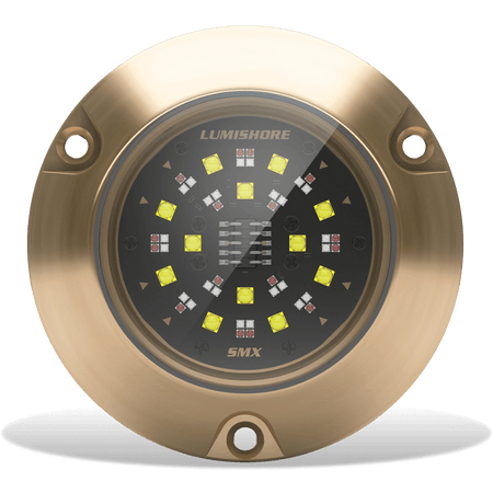 Lumishore - SMX154 EOS Underwater Light Kit - 2 Light Set, RGBW Color-Change, 10/31V, 7,000 Fixture Lumens — Quality Boat Parts