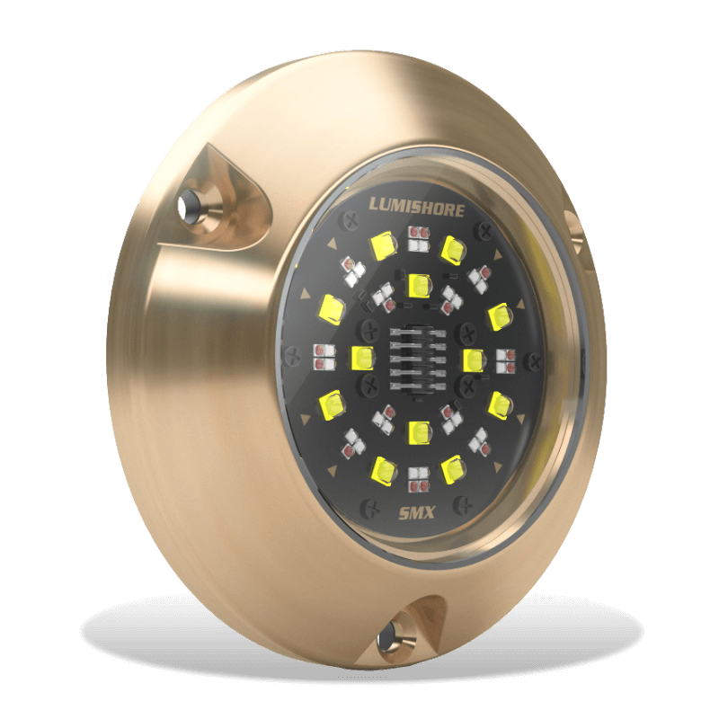 Lumishore - SMX154 EOS Underwater Light Kit - 2 Light Set, RGBW Color-Change, 10/31V, 7,000 Fixture Lumens — Quality Boat Parts
