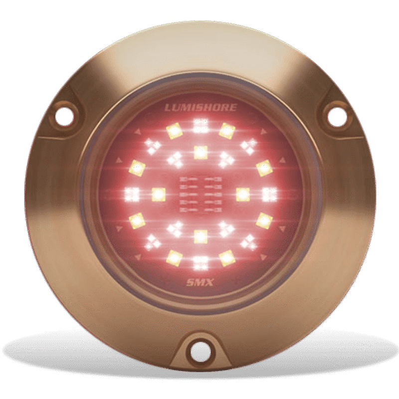 Lumishore - SMX154 EOS Underwater Light Kit - 2 Light Set, RGBW Color-Change, 10/31V, 7,000 Fixture Lumens — Quality Boat Parts