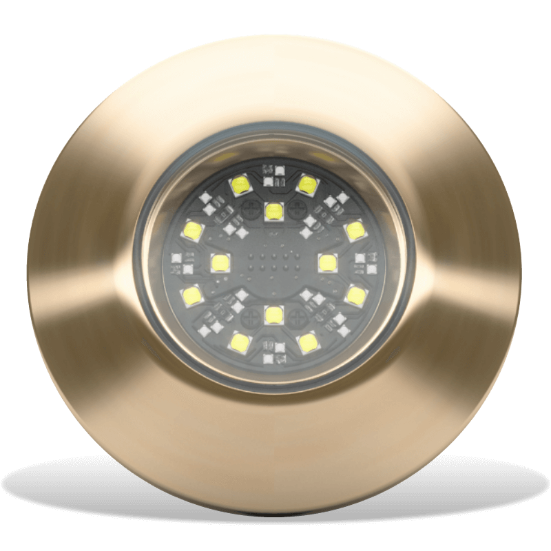 Lumishore - SUPRA THX404 Thru-Hull Underwater Light - Dual Color, 8150 Fixture Lumens — Quality Boat Parts