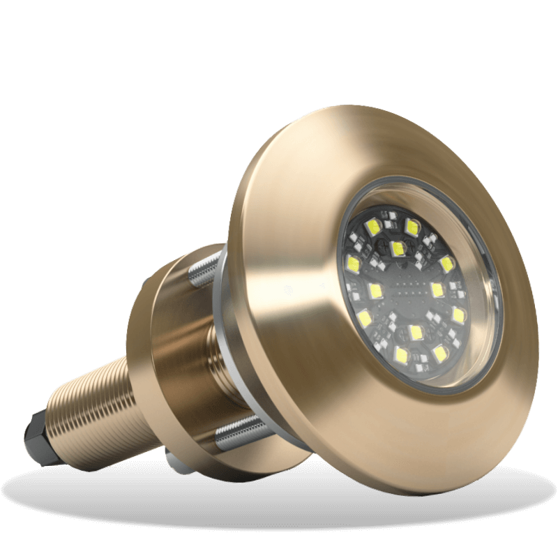 Lumishore - SUPRA THX404 Thru-Hull Underwater Light - Dual Color, 8150 Fixture Lumens — Quality Boat Parts